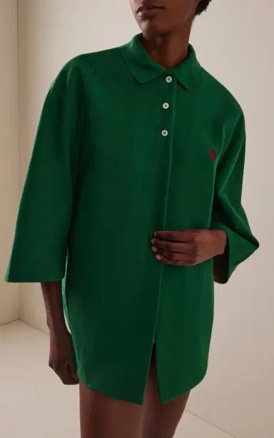Prada Cotton Pique Polo Jacket | Thumbnail 3