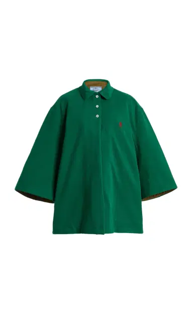 Prada Cotton Pique Polo Jacket | Thumbnail 6