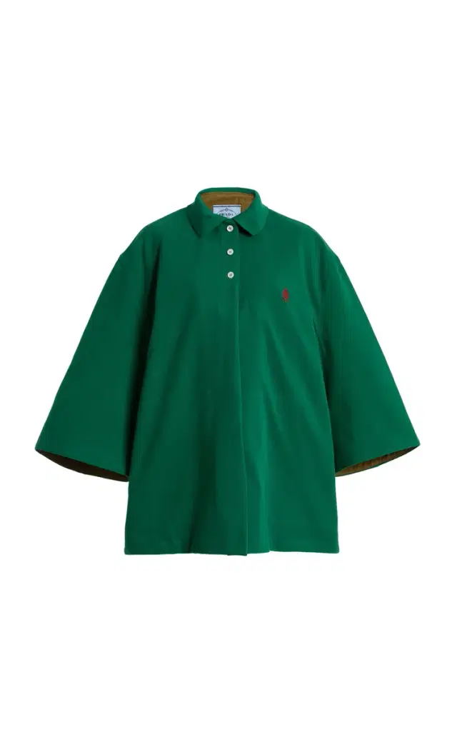 Prada Cotton Pique Polo Jacket