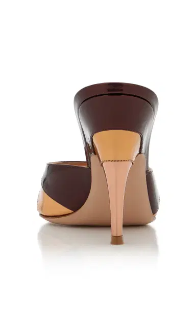 Gianvito Rossi Metallic Leather Mules | Thumbnail 5