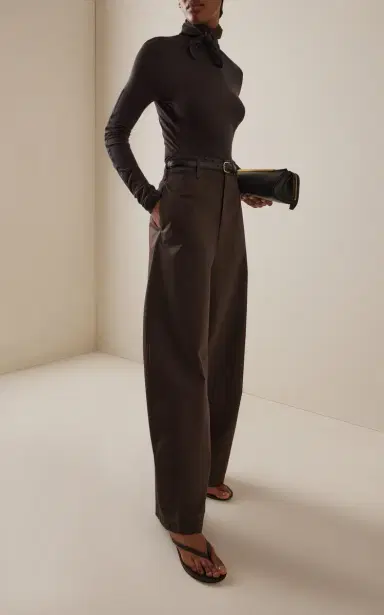 Lemaire Large Cotton Chino Pants | Thumbnail 2
