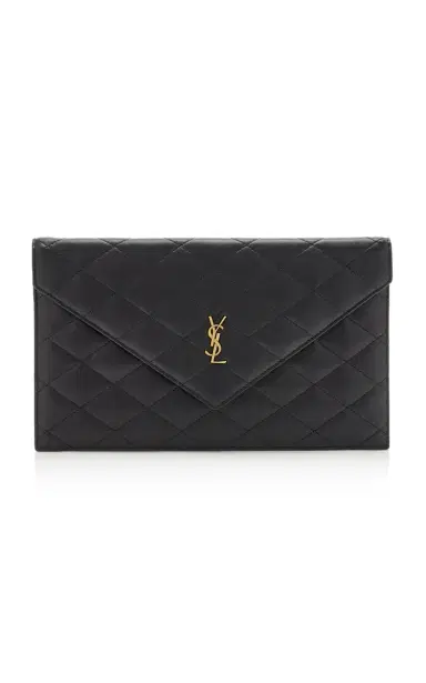 Saint Laurent Paris Leather Pouch | Thumbnail 1 Saint Laurent Paris Leather Pouch | Thumbnail 1