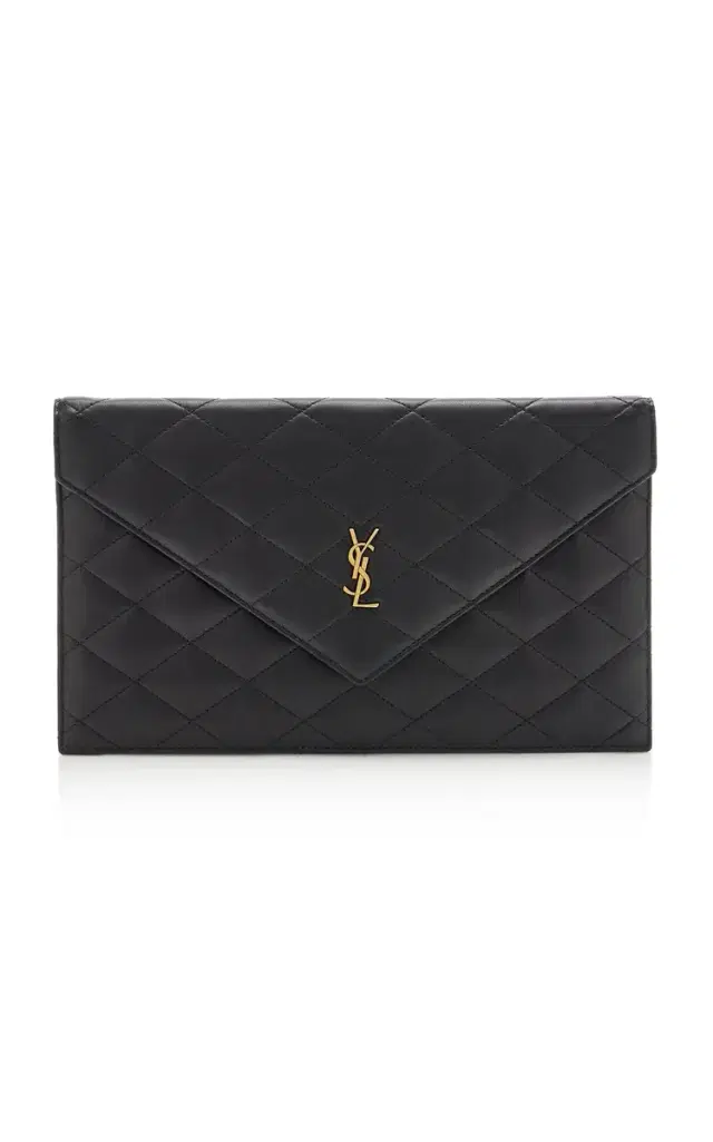 Saint Laurent Paris Leather Pouch