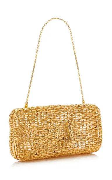 Saint Laurent Woven-Metal Evening Clutch | Thumbnail 3 Saint Laurent Woven-Metal Evening Clutch | Thumbnail 3