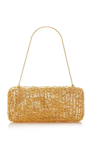 Saint Laurent Woven-Metal Evening Clutch | Thumbnail 4 Saint Laurent Woven-Metal Evening Clutch | Thumbnail 4