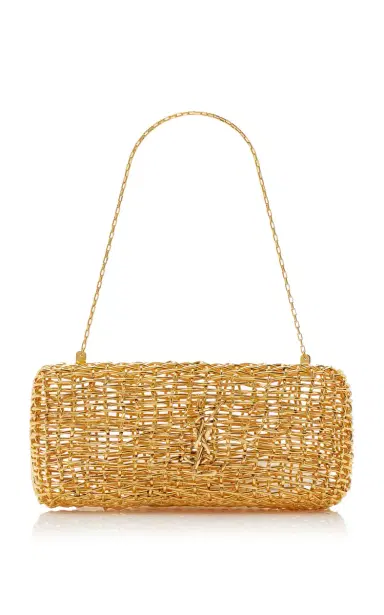 Saint Laurent Woven-Metal Evening Clutch | Thumbnail 1 Saint Laurent Woven-Metal Evening Clutch | Thumbnail 1