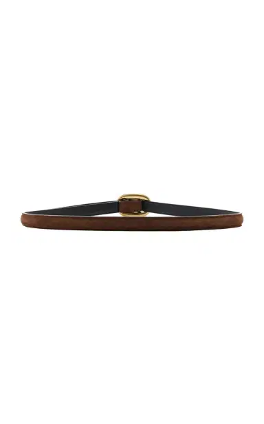 Saint Laurent Thin Suede Belt | Thumbnail 3