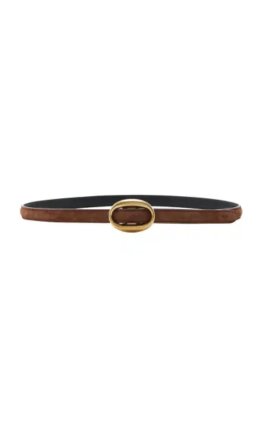 Saint Laurent Thin Suede Belt | Thumbnail 4