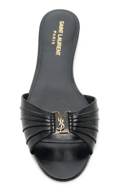 Saint Laurent Babylon Leather Mules | Thumbnail 3 Saint Laurent Babylon Leather Mules | Thumbnail 3