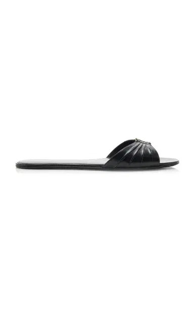 Saint Laurent Babylon Leather Mules | Thumbnail 1 Saint Laurent Babylon Leather Mules | Thumbnail 1