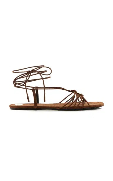Saint Laurent Babylon Suede Sandals | Thumbnail 1