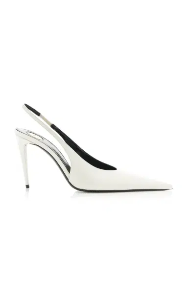 Saint Laurent Guermantes Leather Slingback Pumps | Thumbnail 6 Saint Laurent Guermantes Leather Slingback Pumps | Thumbnail 6