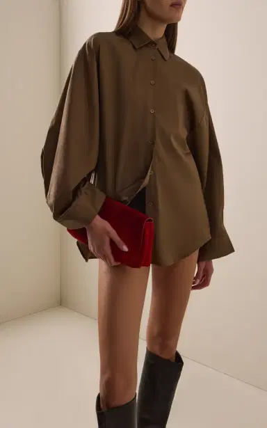 The Frankie Shop Tila Cotton Wide-Sleeve Shirt | Thumbnail 2