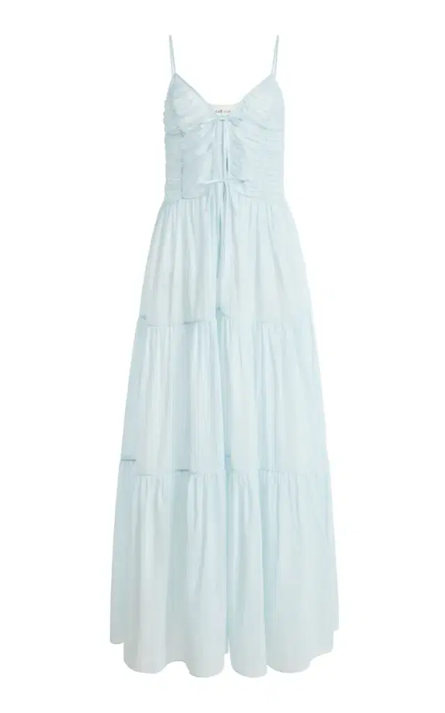 Moré Noir Maeve Cotton-Silk Voile Dress