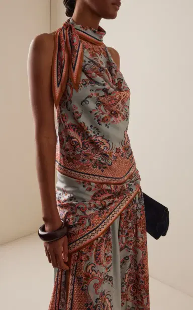 Zimmermann Aster Scarf-Detailed Silk Blouse | Thumbnail 3