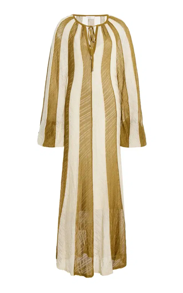 Zimmermann Mahon Knitted Cotton Maxi Dress