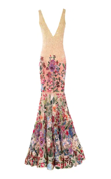 LA FUORI Botanical Symphony Embroidered Tulle Gown | Thumbnail 1 LA FUORI Botanical Symphony Embroidered Tulle Gown | Thumbnail 1