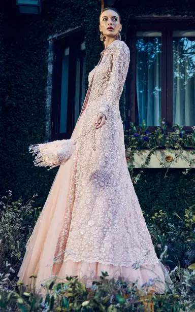 La Fuori Ballet Rose Embellished Lace Maxi Shirt Dress | Thumbnail 3