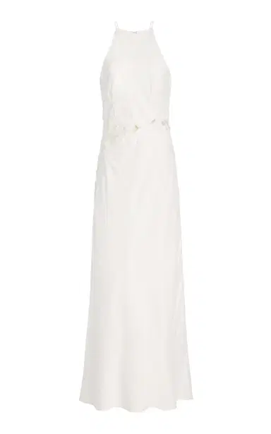 Significant Other Idette Floral-Appliquéd Linen-Blend Maxi Dress | Thumbnail 6