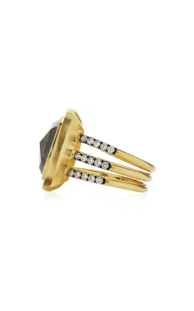 Sylva & Cie Triple Shank Champgne Diamond Ring | Thumbnail 4 Sylva & Cie Triple Shank Champgne Diamond Ring | Thumbnail 4