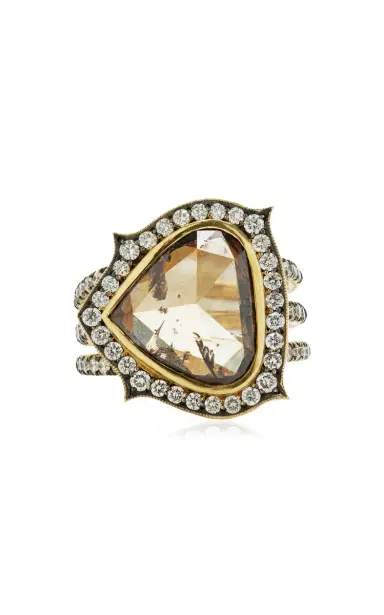 Sylva & Cie Triple Shank Champgne Diamond Ring | Thumbnail 1 Sylva & Cie Triple Shank Champgne Diamond Ring | Thumbnail 1