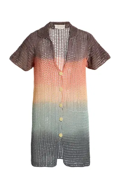 All That Remains Exclusive Floyd Crocheted Cotton Mini Shirt Dress | Thumbnail 6