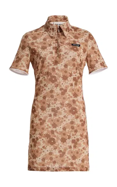 Miu Miu Floral Jersey Mini Dress | Thumbnail 6 Miu Miu Floral Jersey Mini Dress | Thumbnail 6
