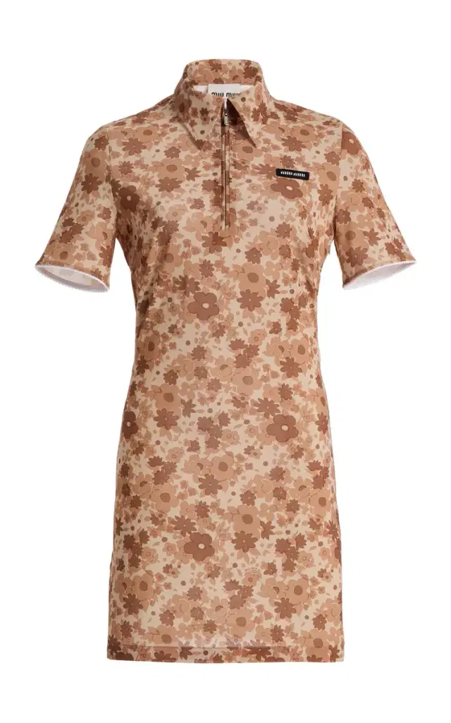 Floral Jersey Mini Dress