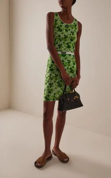 Miu Miu Floral Jersey Tank Top | Thumbnail 3 Miu Miu Floral Jersey Tank Top | Thumbnail 3