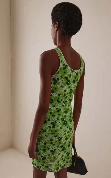 Miu Miu Floral Jersey Tank Top | Thumbnail 4 Miu Miu Floral Jersey Tank Top | Thumbnail 4
