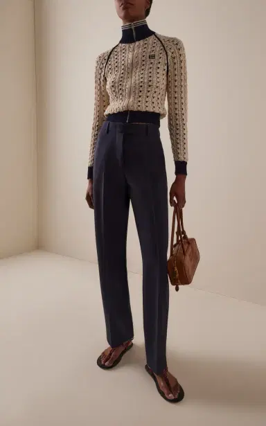 Miu Miu Mohair-Wool Pants | Thumbnail 2 Miu Miu Mohair-Wool Pants | Thumbnail 2