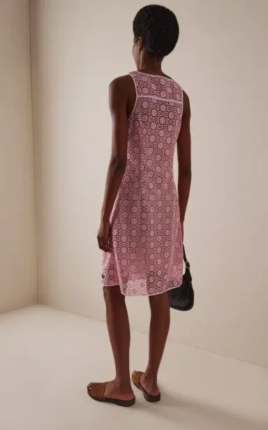 Miu Miu Macramé Midi Dress | Thumbnail 4 Miu Miu Macramé Midi Dress | Thumbnail 4