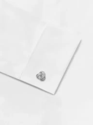 DEAKIN & FRANCIS Knot Sterling Silver Cufflinks - Men | Thumbnail 4 DEAKIN & FRANCIS Knot Sterling Silver Cufflinks - Men | Thumbnail 4