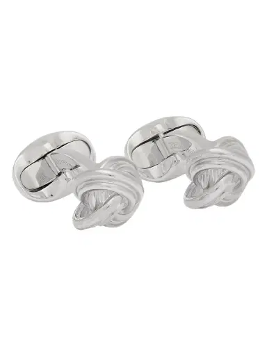 DEAKIN & FRANCIS Knot Sterling Silver Cufflinks - Men | Thumbnail 1 DEAKIN & FRANCIS Knot Sterling Silver Cufflinks - Men | Thumbnail 1
