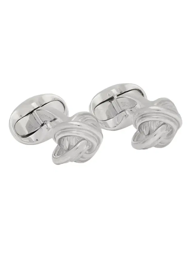 DEAKIN & FRANCIS Knot Sterling Silver Cufflinks - Men