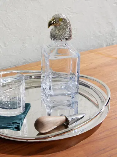 DEAKIN & FRANCIS Eagle Sterling Silver, Gold-Plated and Crystal Decanter - Men | Thumbnail 4