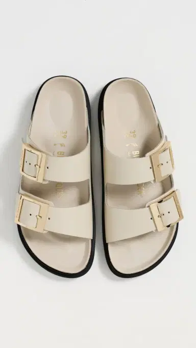 Birkenstock Arizona Droplet Buckle High Shine Sandals Ecru 41 | Thumbnail 5 Birkenstock Arizona Droplet Buckle High Shine Sandals Ecru 41 | Thumbnail 5