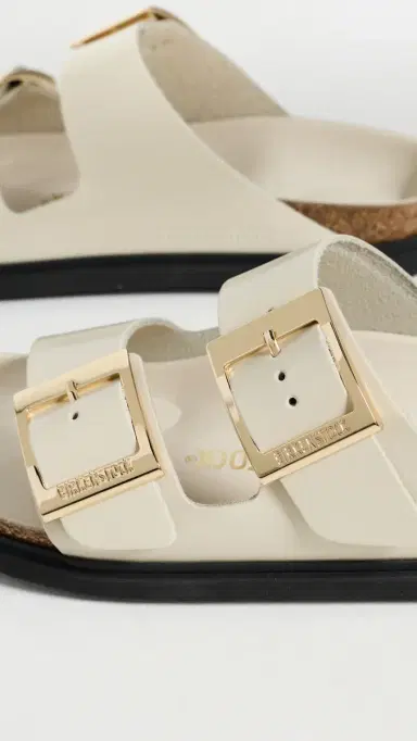 Birkenstock Arizona Droplet Buckle High Shine Sandals Ecru 41 | Thumbnail 6 Birkenstock Arizona Droplet Buckle High Shine Sandals Ecru 41 | Thumbnail 6
