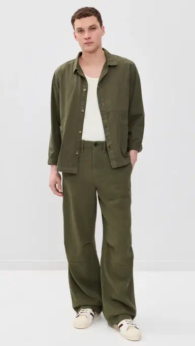 SIMKHAI Slater Field Pants Olive | Thumbnail 5