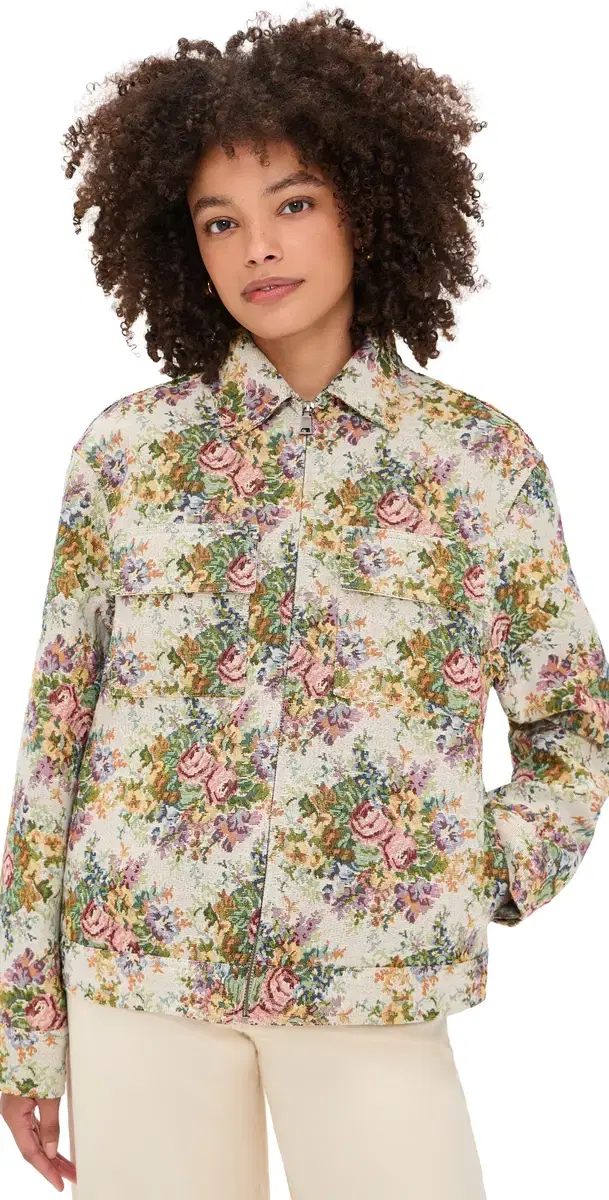 Favorite Daughter The Birdie Jacket Floral Jacquard