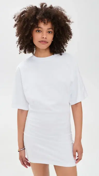 ENZA COSTA Supima Curve Mini Dress White | Thumbnail 2 ENZA COSTA Supima Curve Mini Dress White | Thumbnail 2