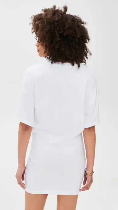 ENZA COSTA Supima Curve Mini Dress White | Thumbnail 3 ENZA COSTA Supima Curve Mini Dress White | Thumbnail 3