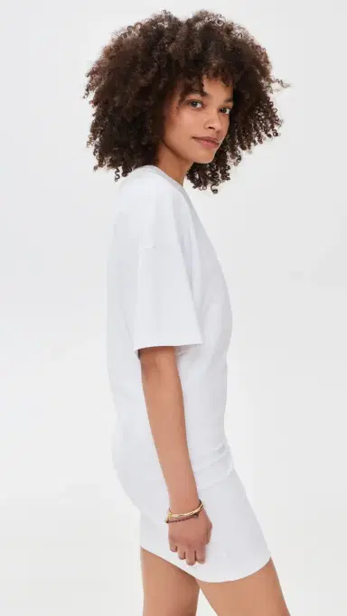 ENZA COSTA Supima Curve Mini Dress White | Thumbnail 4 ENZA COSTA Supima Curve Mini Dress White | Thumbnail 4