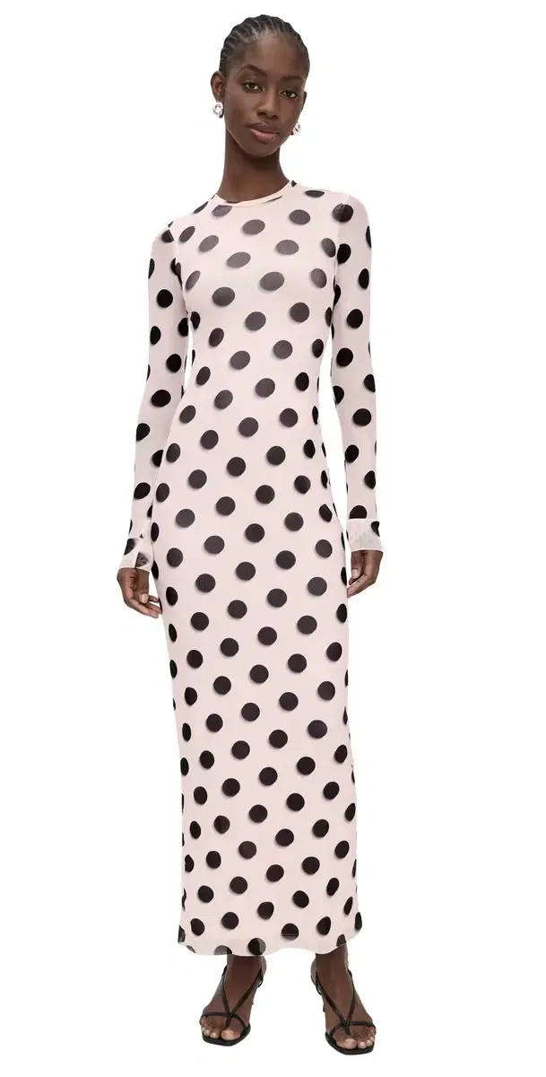 AFRM Didi Dress Rose Blur Dot
