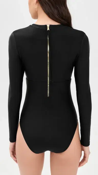 L'AGENCE Solid ambert Rash Guard Black | Thumbnail 3