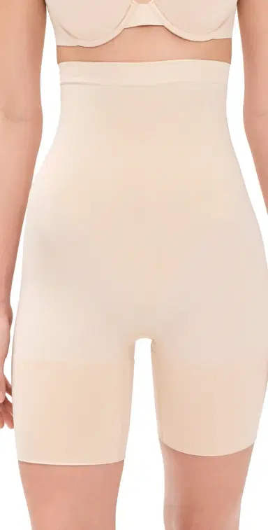 SPANX panxculpt GoFigure Mid Thigh Shorts Toasted Coconut | Thumbnail 1