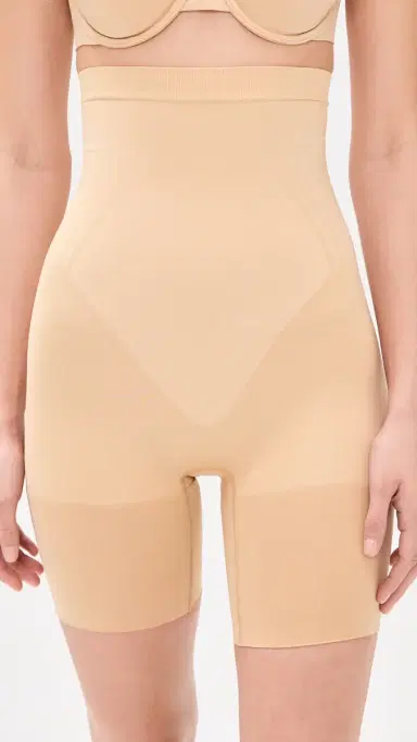 SPANX panxculpt GoFigure Mid Thigh Shorts Honey | Thumbnail 2