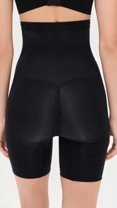 SPANX panxculpt GoFigure Mid Thigh Shorts Very Black | Thumbnail 3