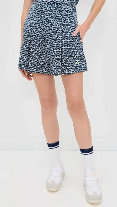 Adidas Golf Originals All Over Skort Night Indigo/Chalk White | Thumbnail 2