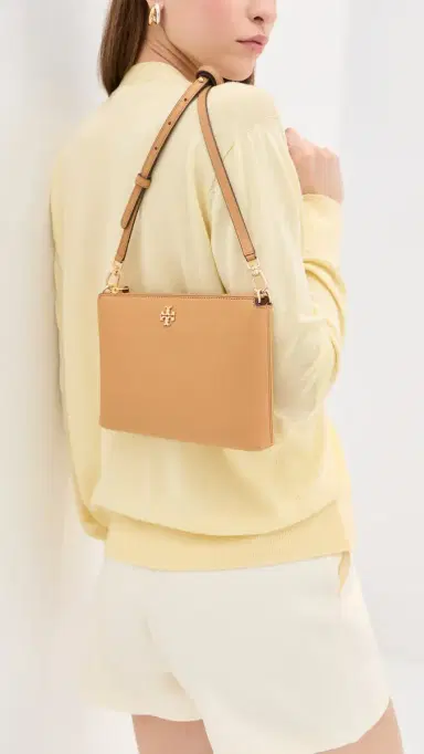 Tory Burch Mercer Pebbled Zip Crossbody Bag | Thumbnail 3